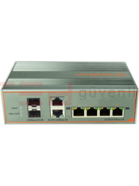 Endüstriyel  4 Port Gigabit PoE